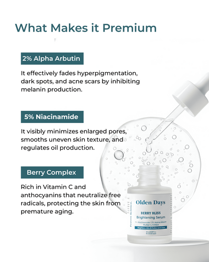 Berry Bliss Brightening Serum | 2% Alpha Arbutin and 5% Niacinamide