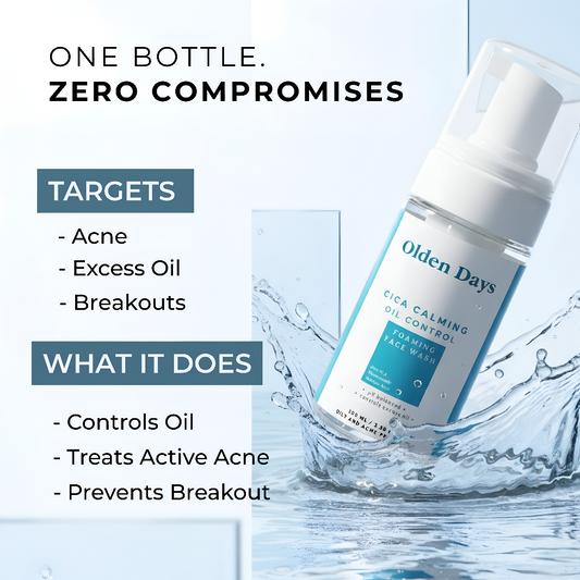 Cica Calming Oil Control Foaming Facewash | 2% Salicylic Acid and 1% Zinc PCA
